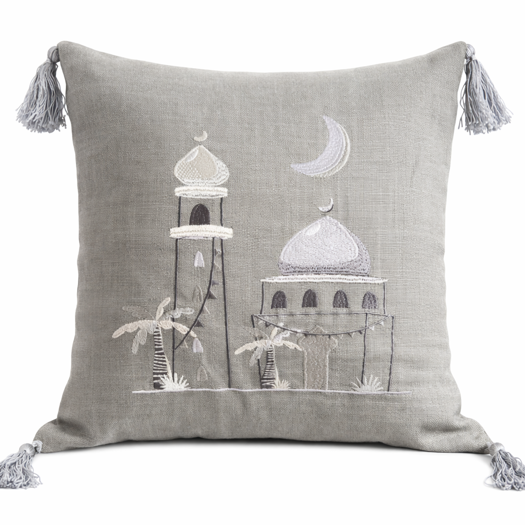 Ramadan Table & Sofa Set – Runner + 2 Decorative Pillows